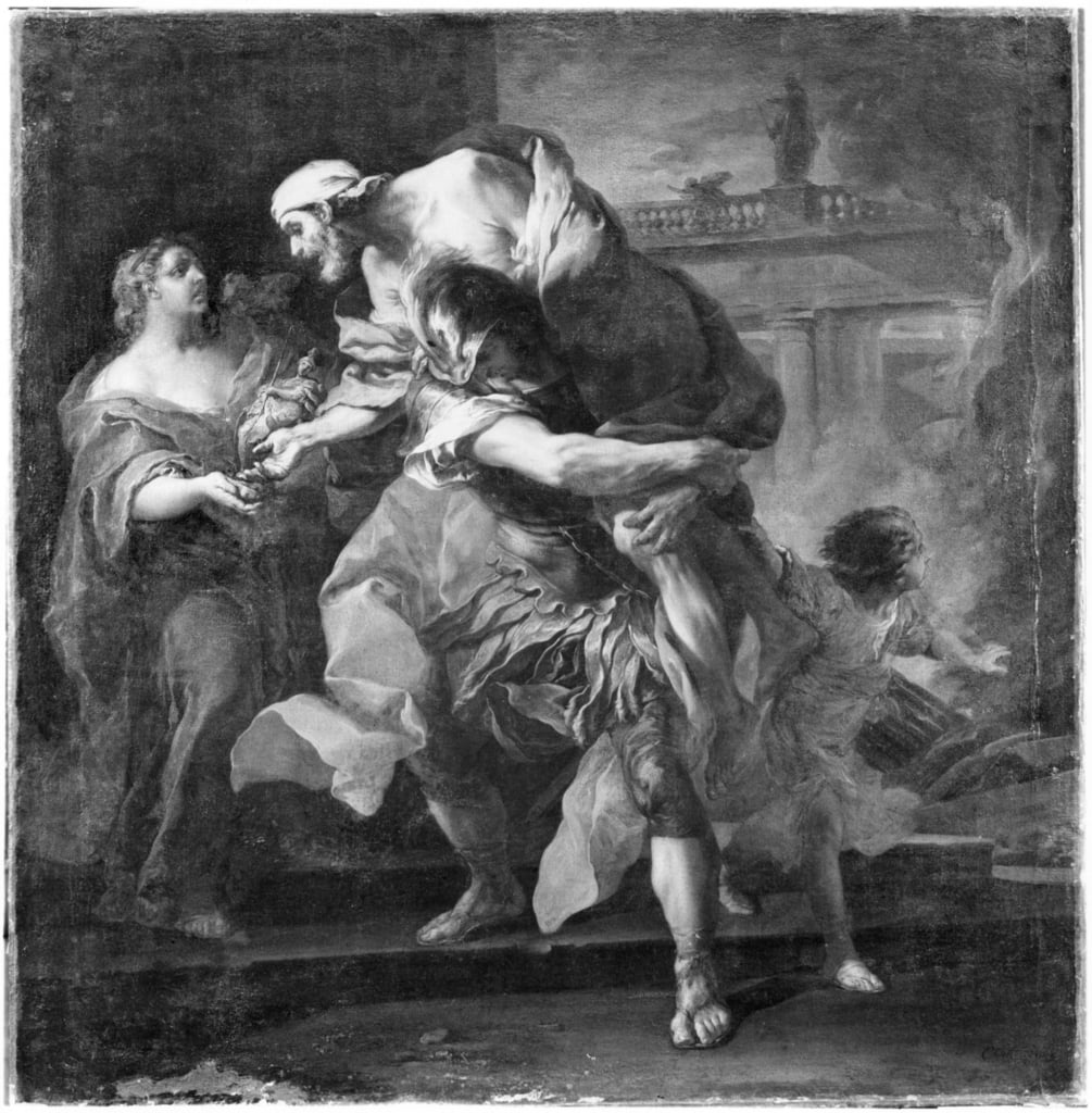 Aeneas, die Anchises tragen, 1729 von Carle van Loo